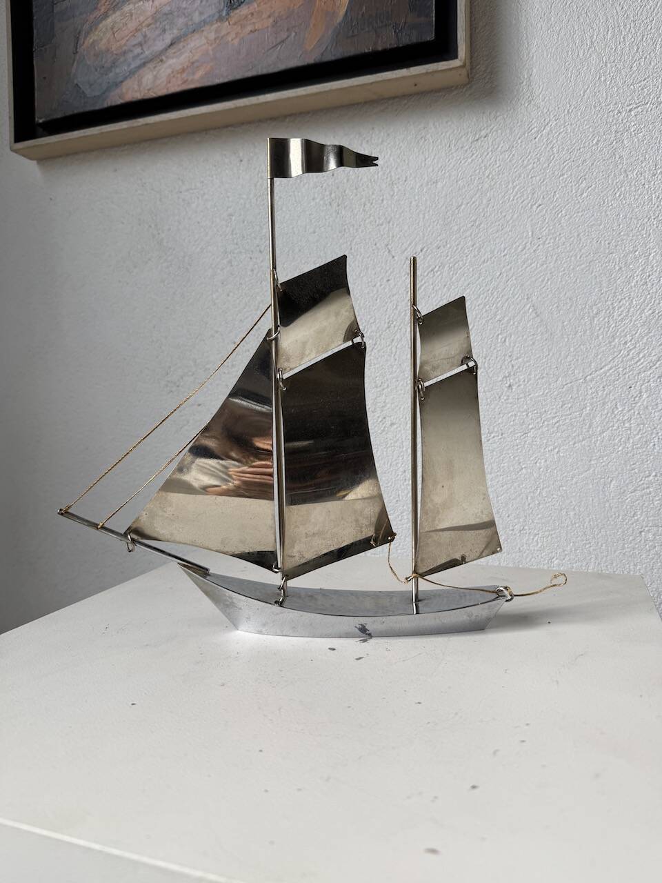 Stainless steel boat from the 1980s.