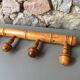 bamboo style wooden hook 5 supports