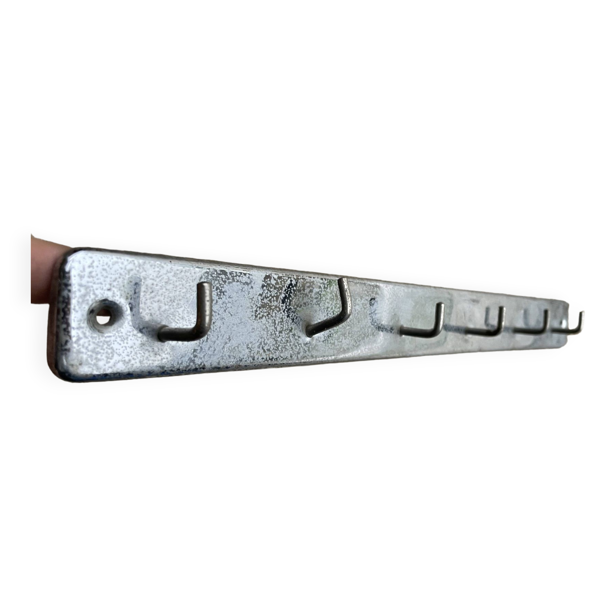 Vintage metal tea towel holder or key ring