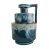 Vintage vase with blue enamels