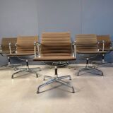 Pair of vintage Eames for Herman Miller EA108 alu range office/desk chairs, 1980
