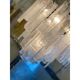 Contemporary Strips “Listelli Alabastro” Murano Glass Chandelier