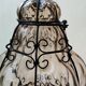 Lanterne ancienne verre soufflé MURANO vintage