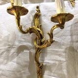 7 Bronze Wall Lamps 2 lights