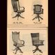 Antique Oak Revolving Office Desk Chair