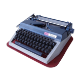 Vintage cyrillic typewriter russian alphabet