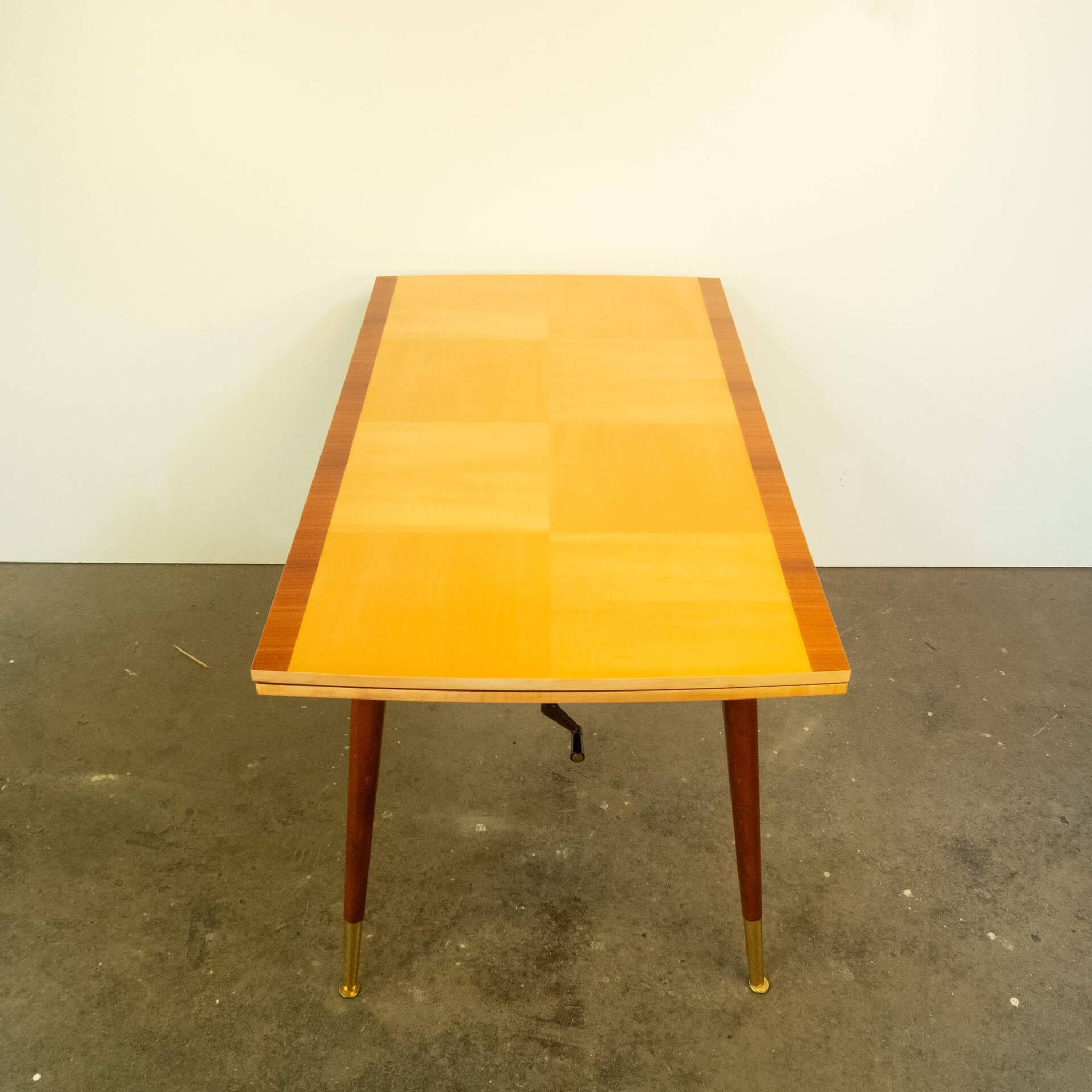 Table basse réglable en hauteur, érable, hêtre, vintage des années 50