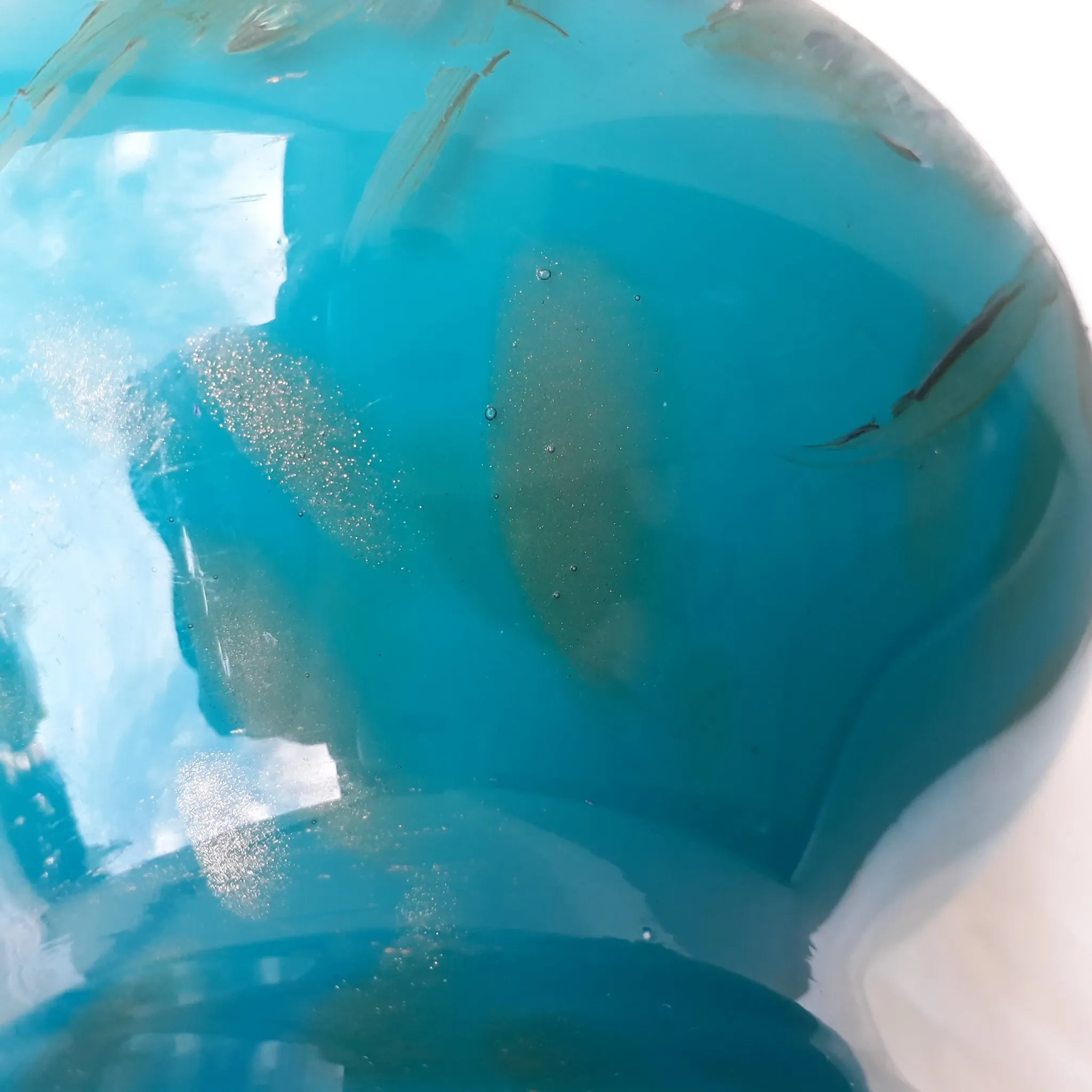 Blue opaline vase