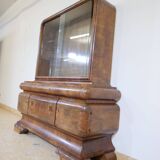 Art Deco Display Cabinet Walnut 1920s 1930s