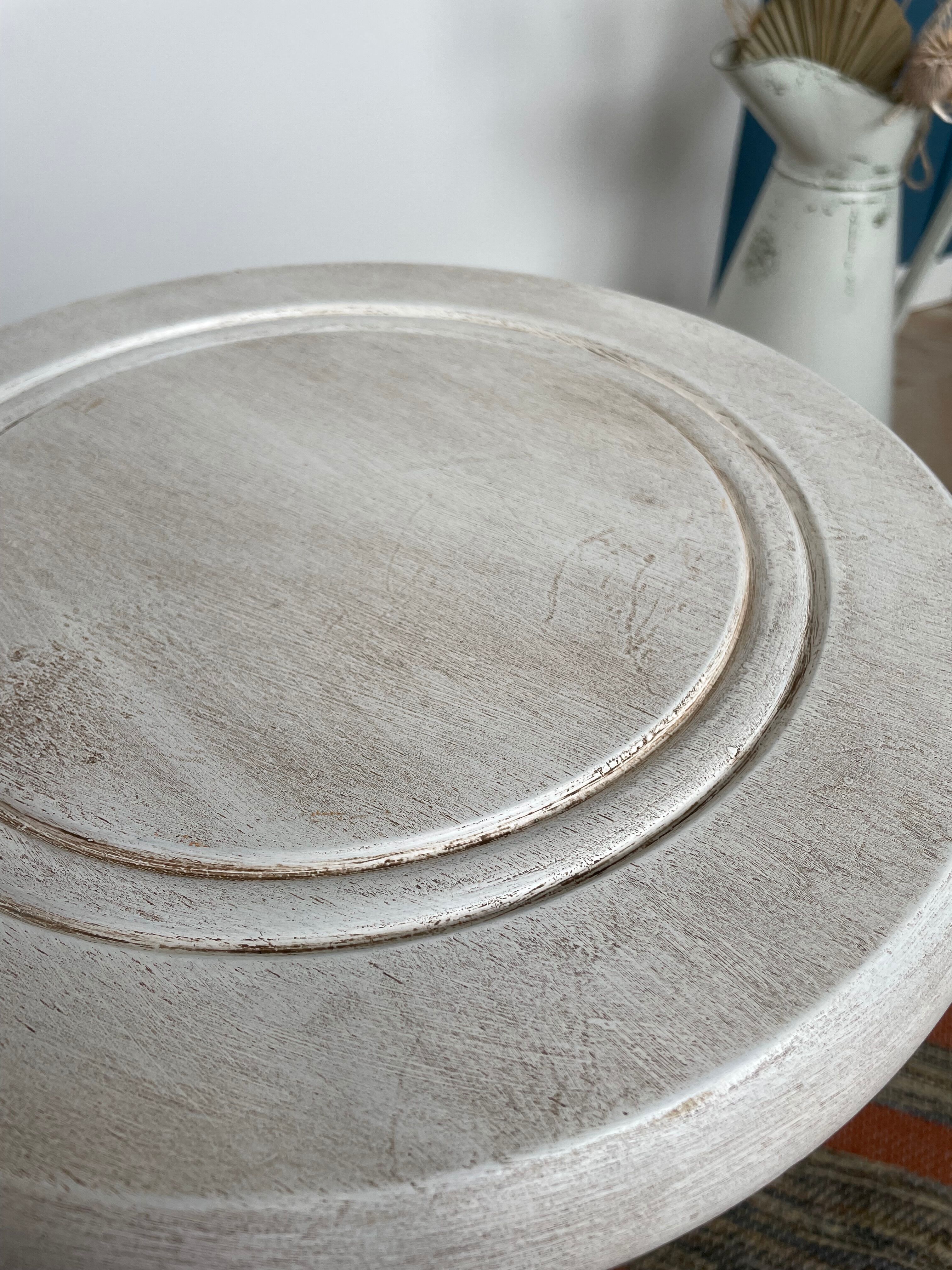 Patinated white tripod