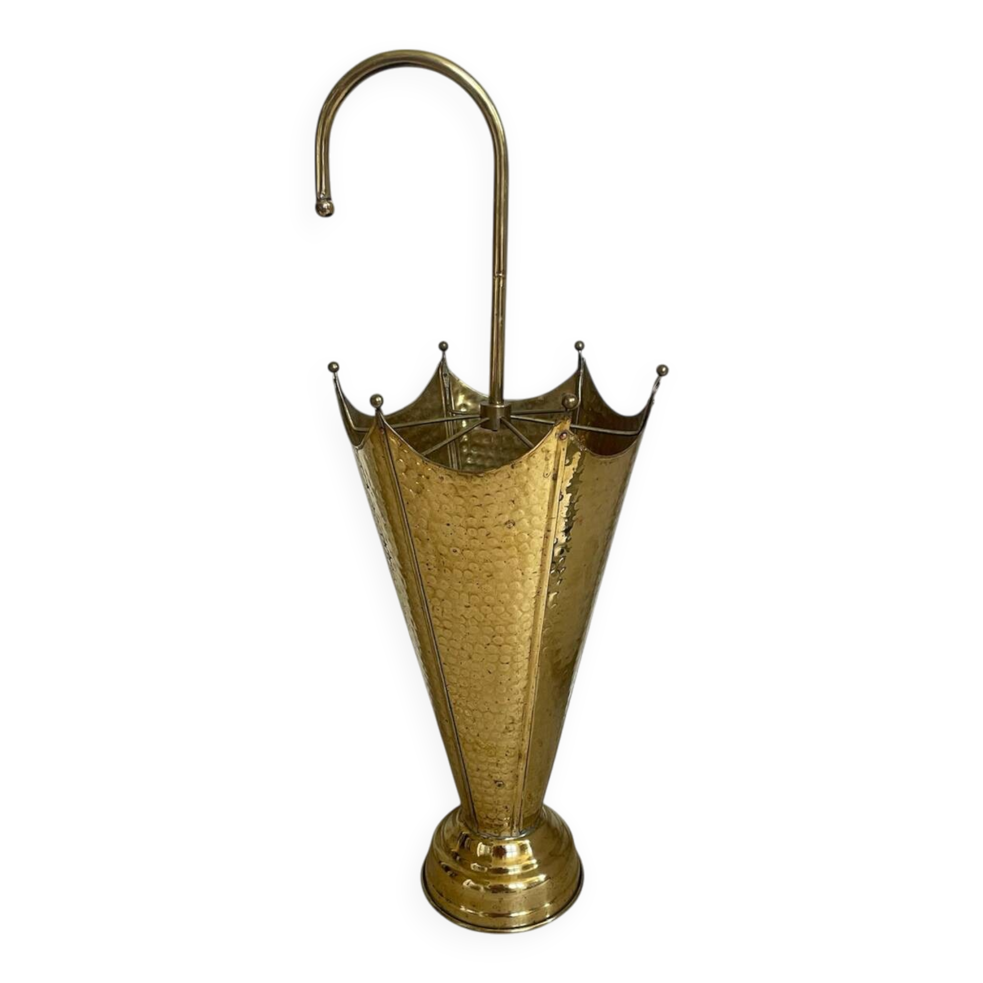 Porte-parapluie vintage en laiton