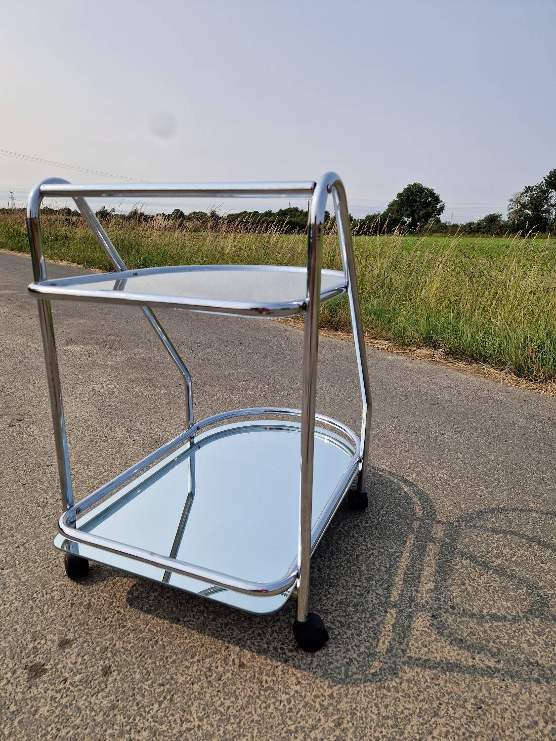 Tubular serving trolley, 1970s