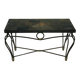 Table basse fer forgé et céramique - 1960
