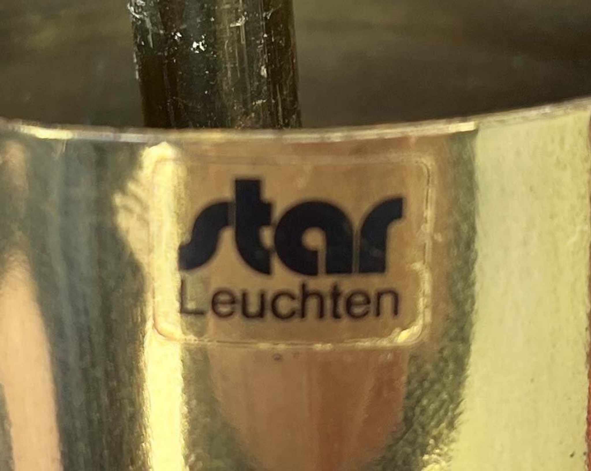 German vintage brass chandelier by Star Leuchten, 1970s.