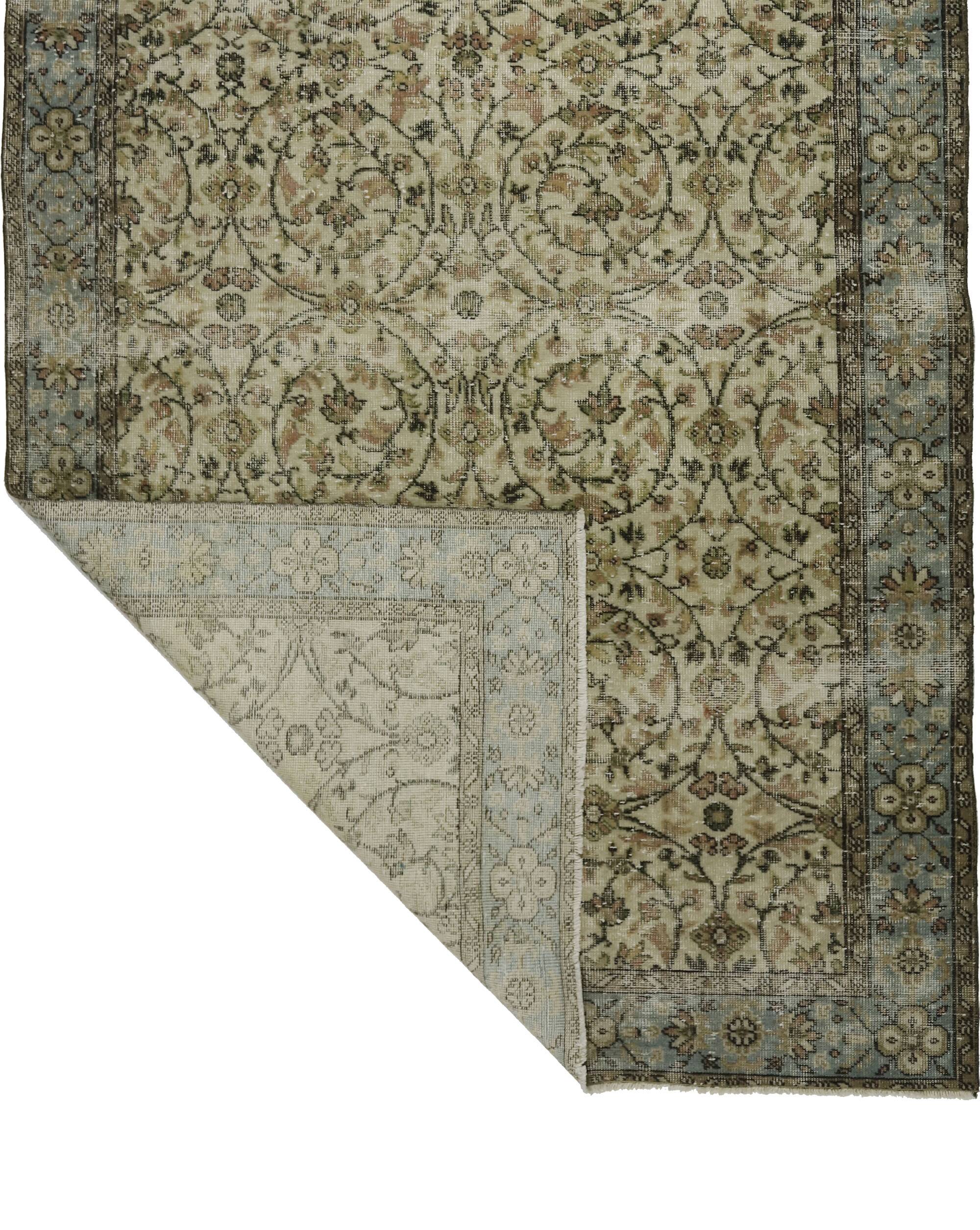 Turkish Anatolian Handmade Vintage Rug 272 cm x 165 cm