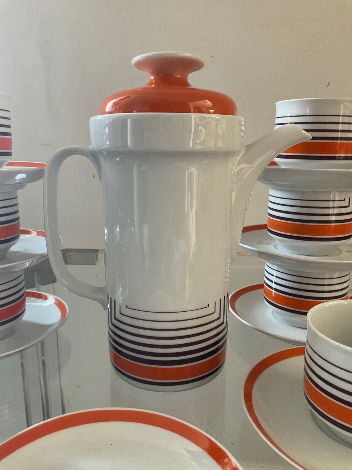 Vintage West Germany Bavaria porcelain coffee service 70s