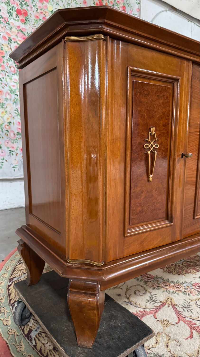 Mahogany and burl enfilade 1950/60