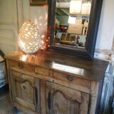 Buffet Bressan ancien en chêne et noyer