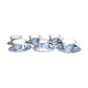 Series of 6 cups and saucers