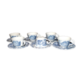 Series of 6 cups and saucers