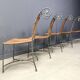 Spanish wrought iron dining chairs, 1960s