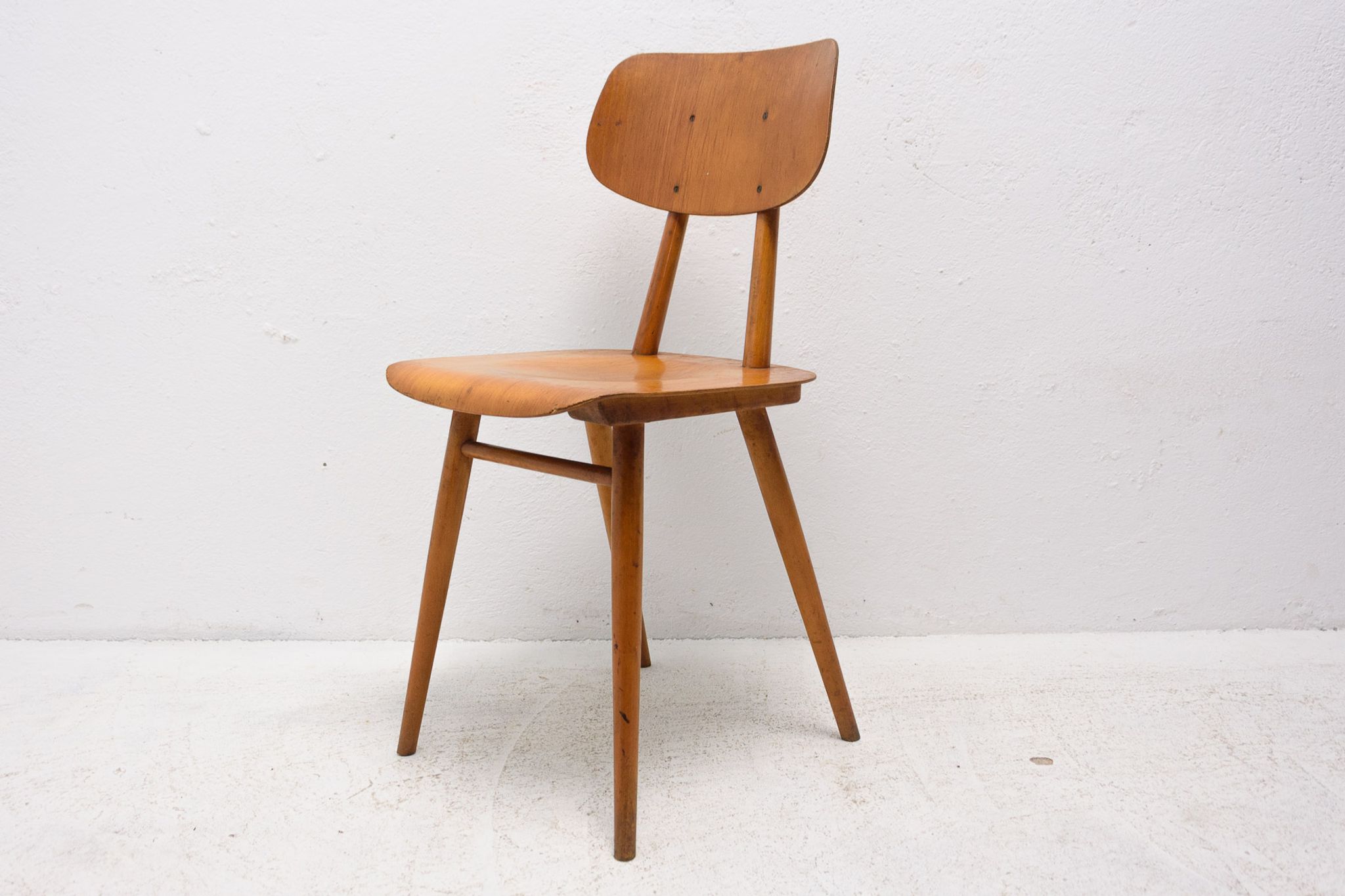 Mid century dining chairs Ton, set of four, 1960