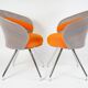 Paire de fauteuils pivotant vintage