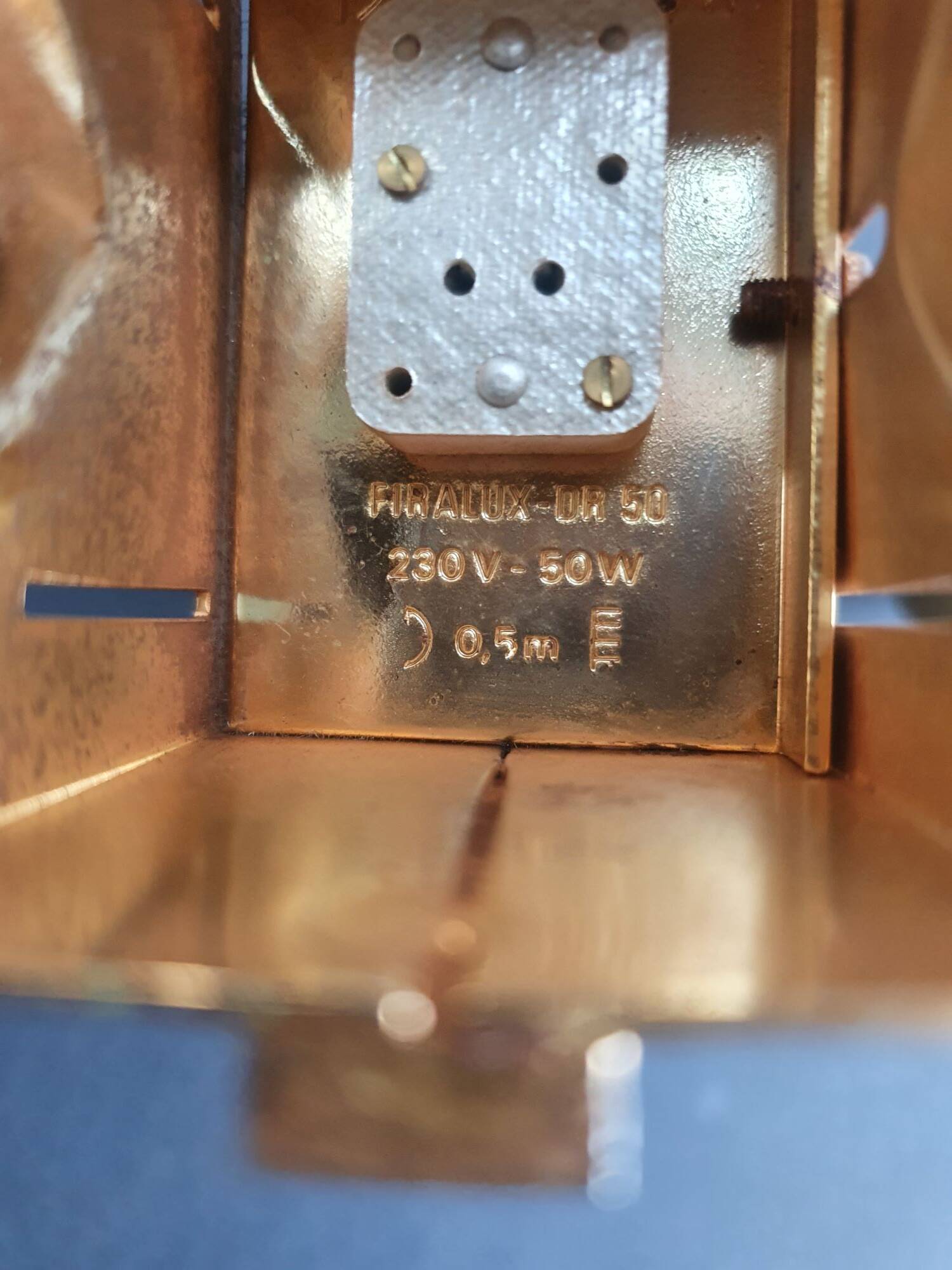 Paire de spots appliques murales loft space age années 70