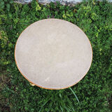Old armchair & table for children in rattan