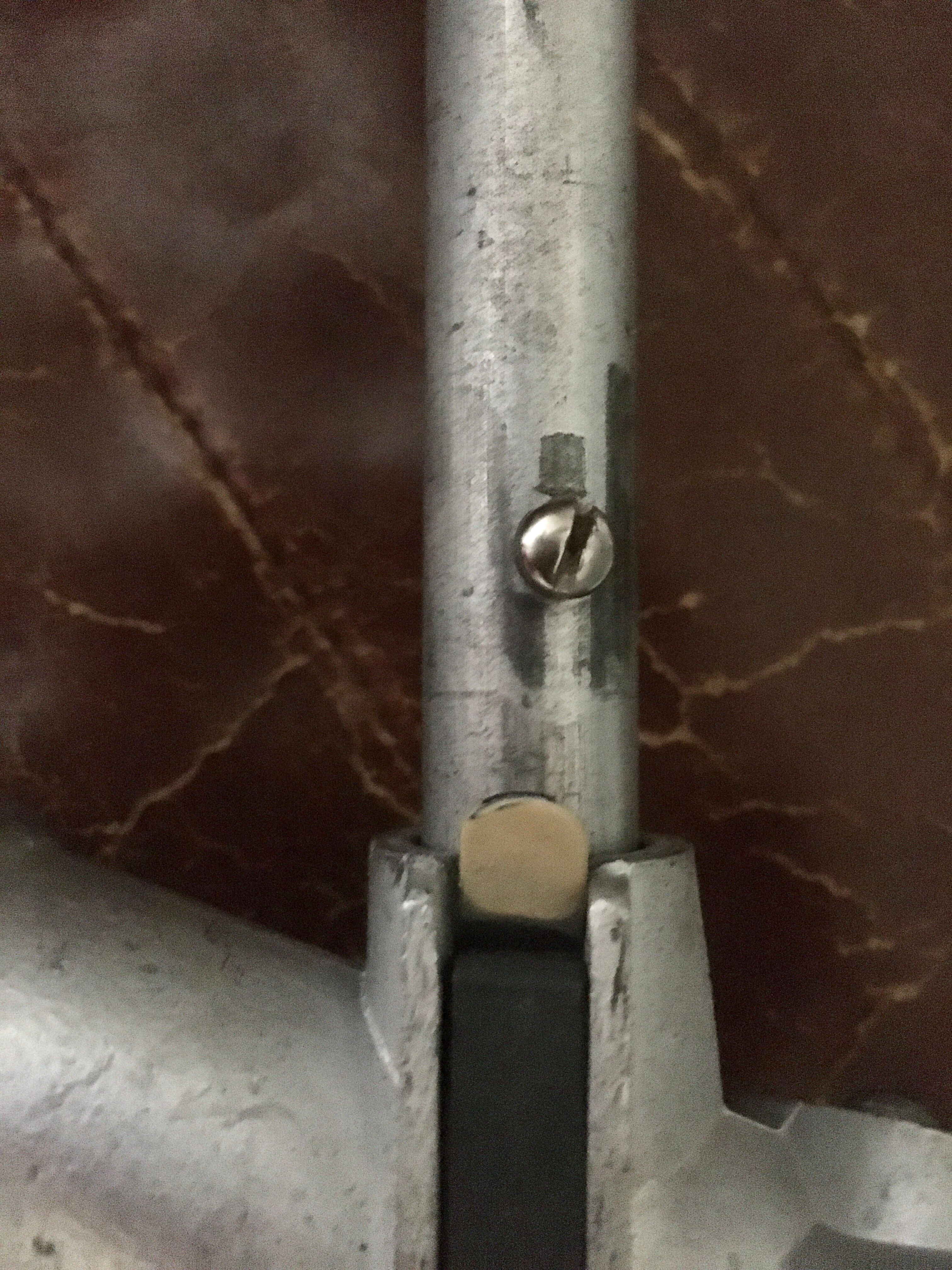 Orange detachable transamac seat circa 1955 by Lafuma