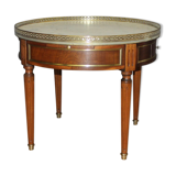 Coffee hot water bottle table in mahogany and brass XX