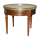 Coffee hot water bottle table in mahogany and brass XX