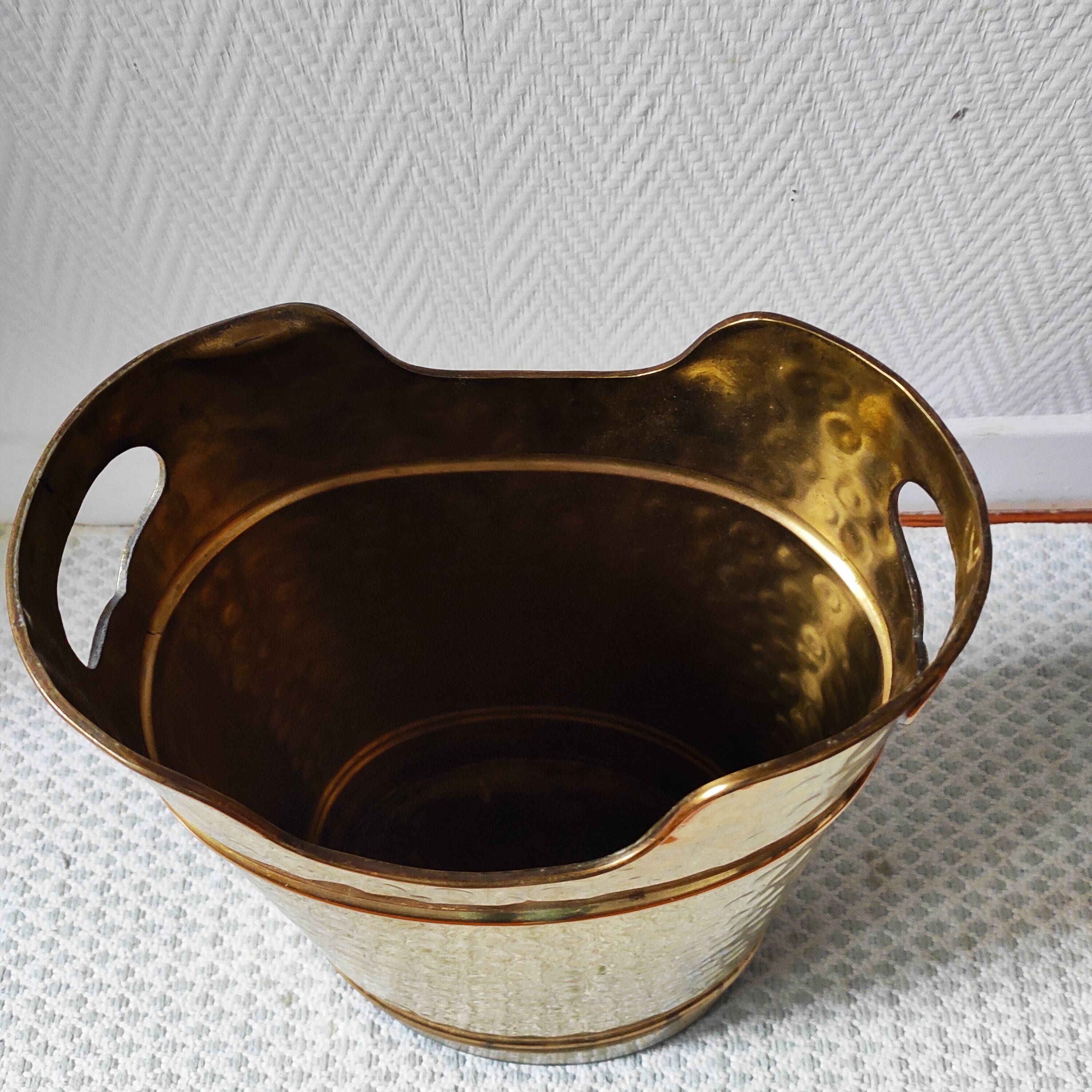 Porte-parapluie vintage en laiton