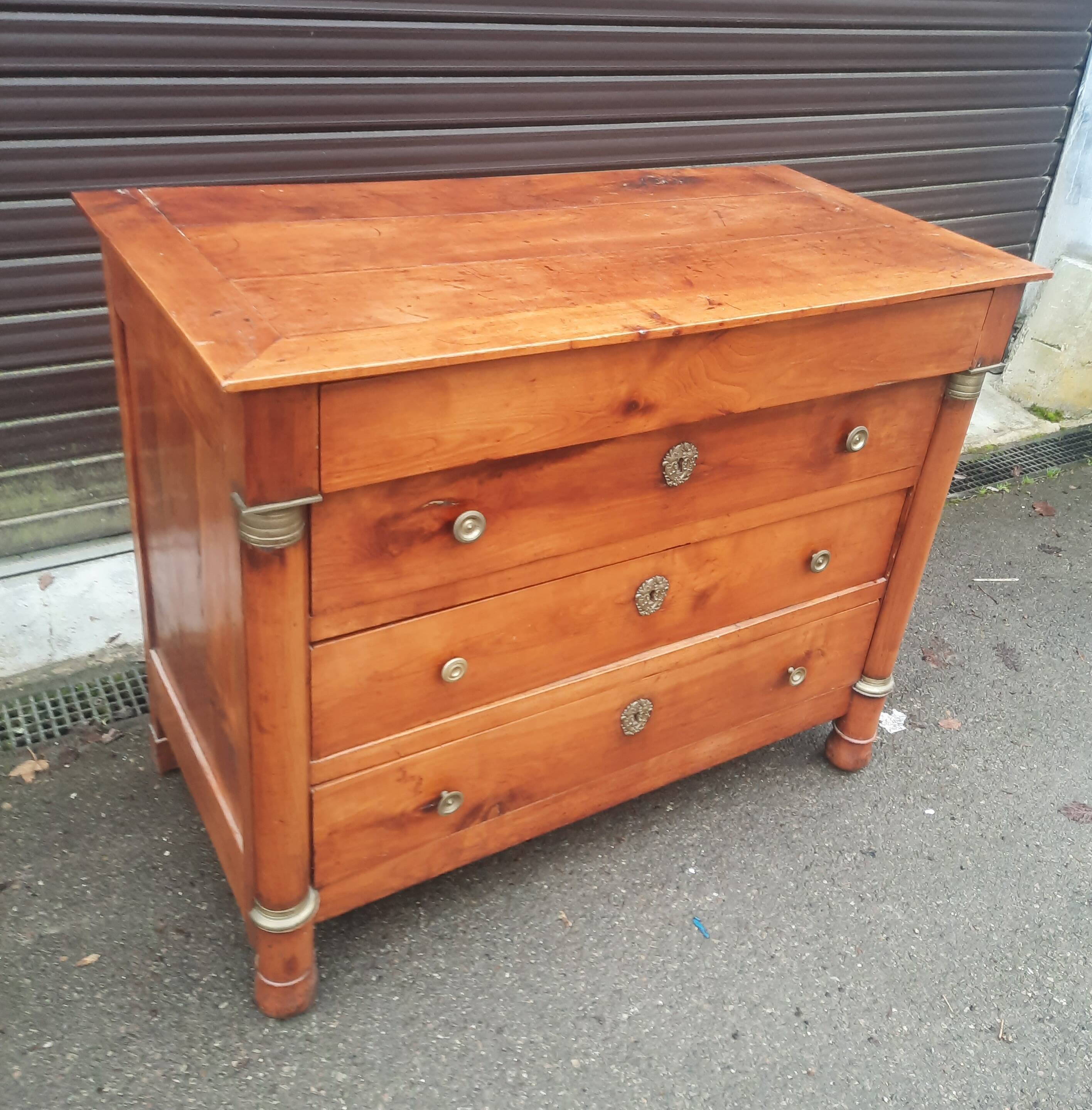 Imposing empire chest of drawers