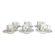 6 cups + saucers gien birds of paradise