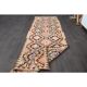 1970s Turkish Oushak Handmade Wool Cotton Orange Runner Rug 103x325