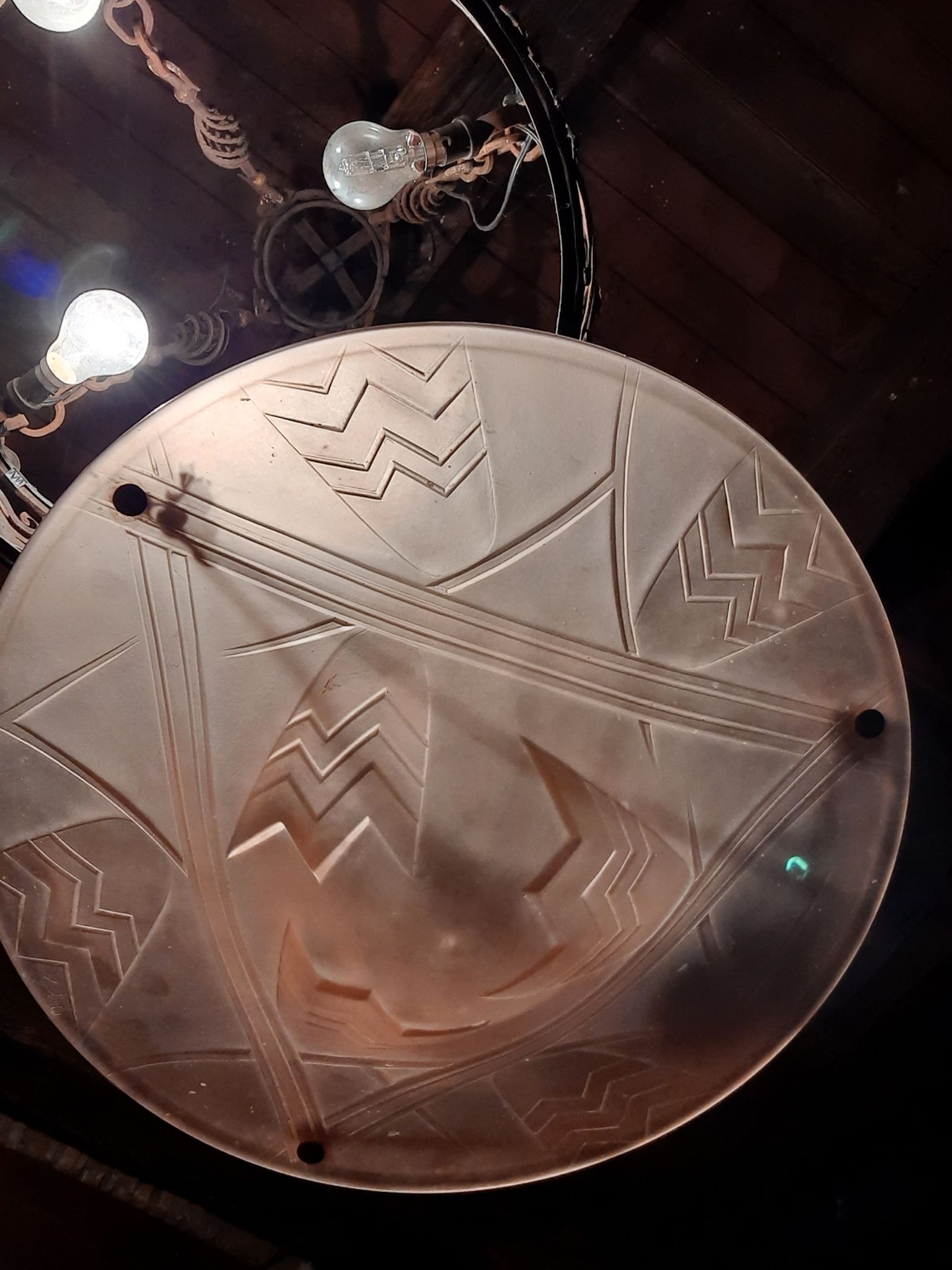Art Deco chandelier Degué