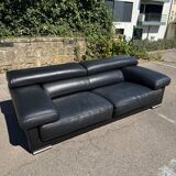 Sofa Roche Bobois black leather