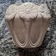 Vintage Art Nouveau ceramic with floral decoration.