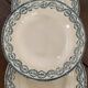 3 assiettes creuses en terre de fer Salins modèle Provence