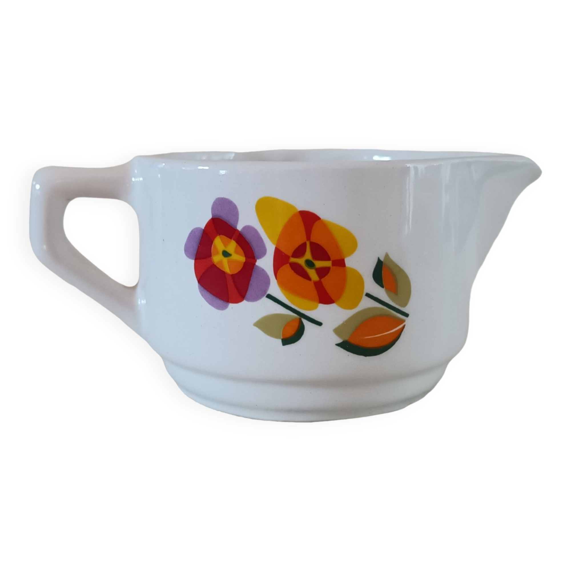 Saucière vintage iron earth Moulin des Loups