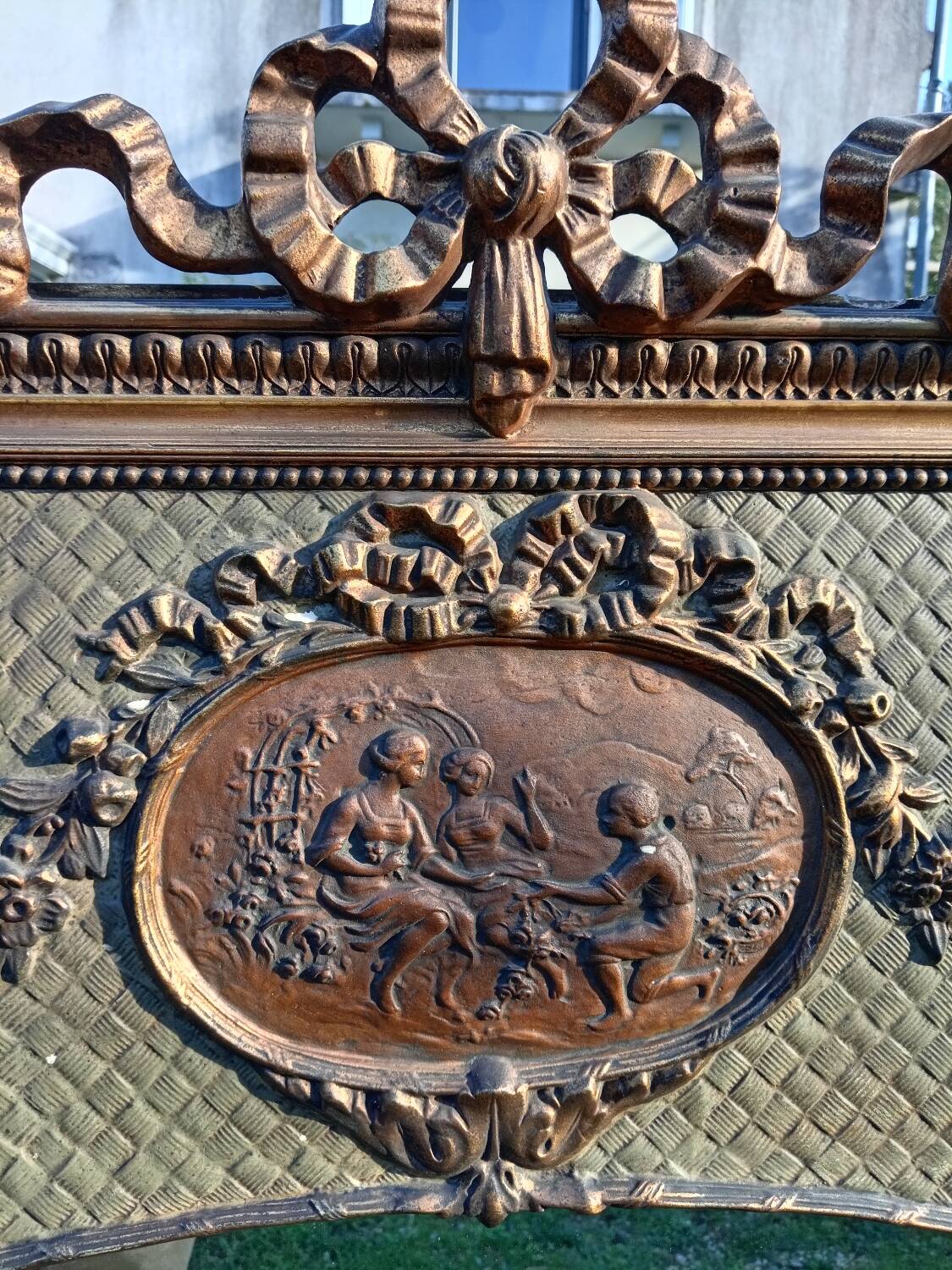 Antique trumeau mirror