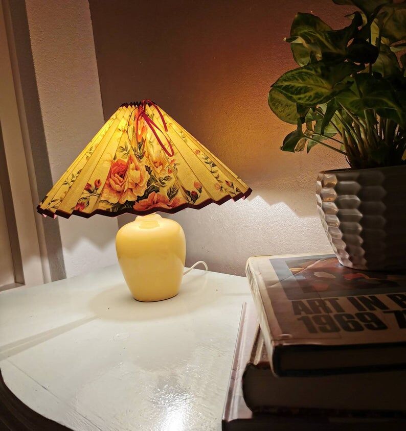Lampe en céramique 80s