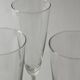 Set of 9 champagne glasses in glass and frosted opaline glass, France 1970