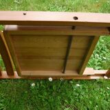 Vintage blond wood folding chair