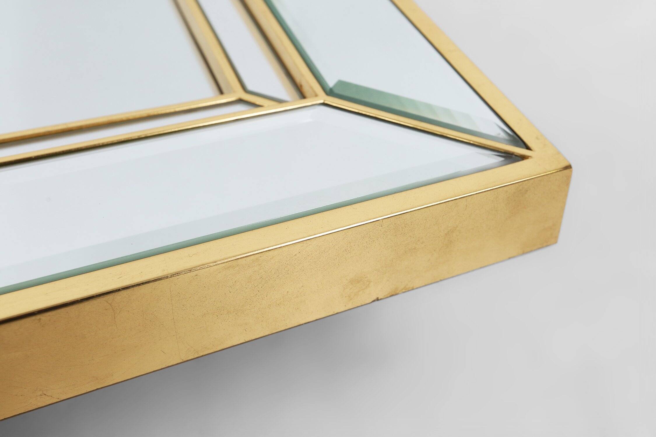 Large Hollywood Regency Style Mirror by Deknudt, Belgium ca. 1980