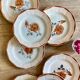 Set of 8 vintage dessert plates, model 9181 by Digoin