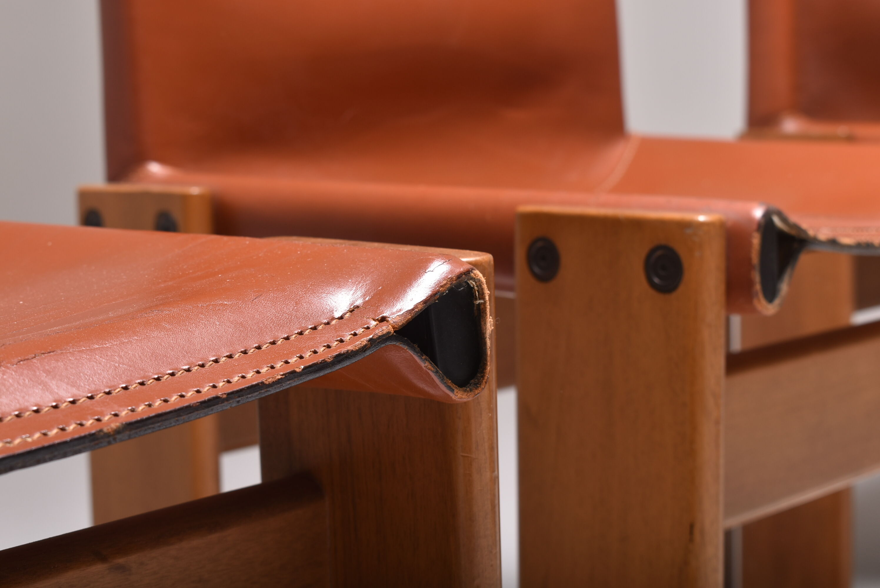 Set of 5 Monk chairs by Afra and Tobia Scarpa 1970