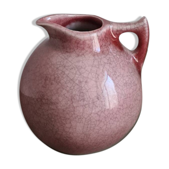 Vintage French ceramic pitcher by Tim Orr / Glazed jug