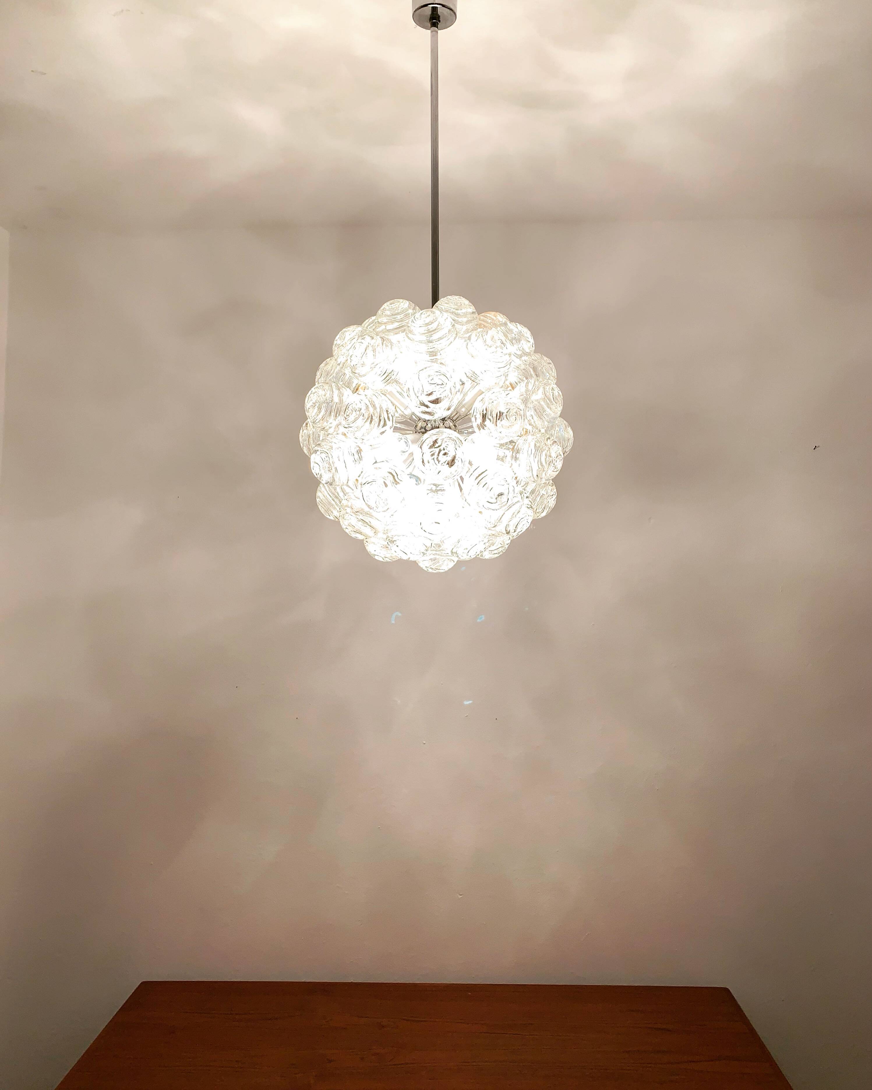 Bubble Glass Chandelier by Doria